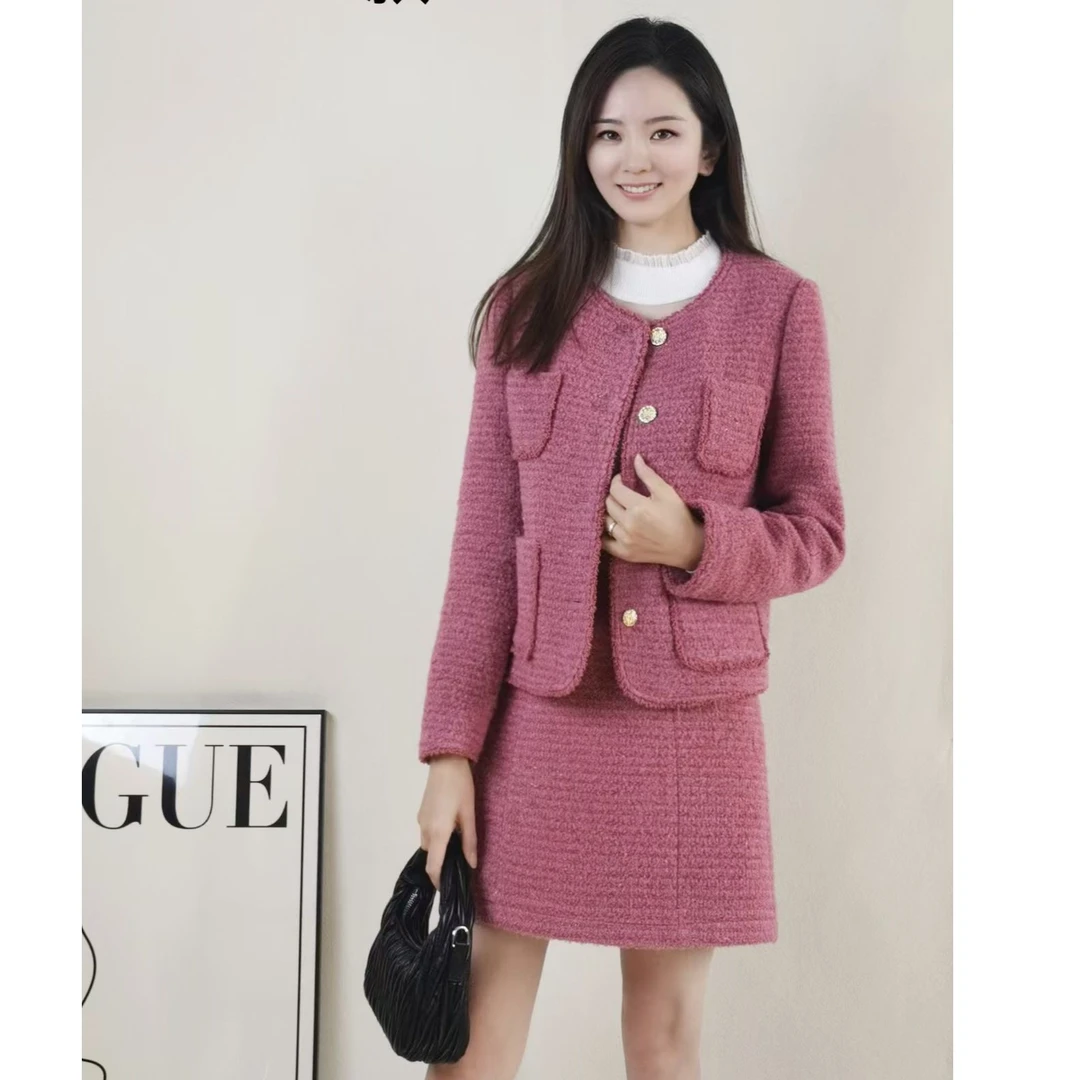 TH5119007回味依衣高级感时尚设计师两件套小香风女装套裙