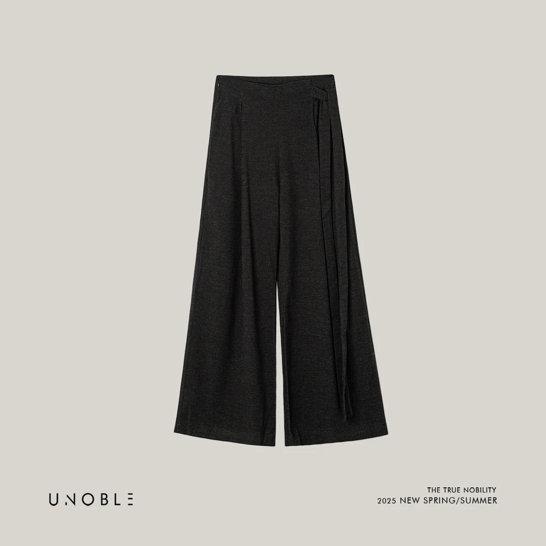 UNOBLE 2025A/W【信风】冬季新品 飘带休闲长裤