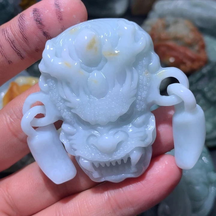 翡翠未镶嵌颈饰保真天然a货翡翠