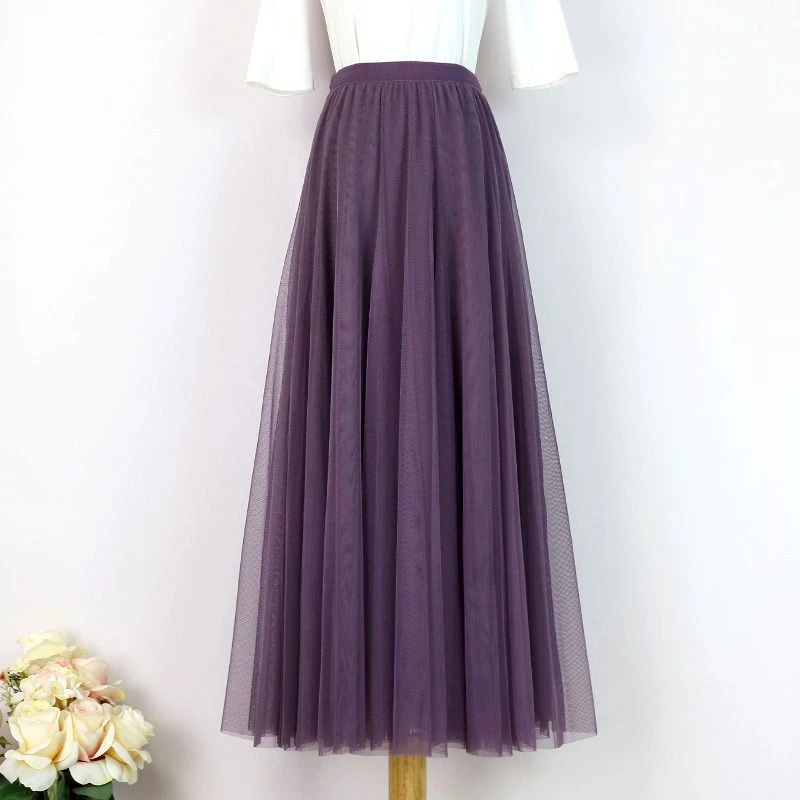 720度大摆裙秋冬半身裙女中长款新疆舞裙广场舞裙子高腰A字舞蹈裙