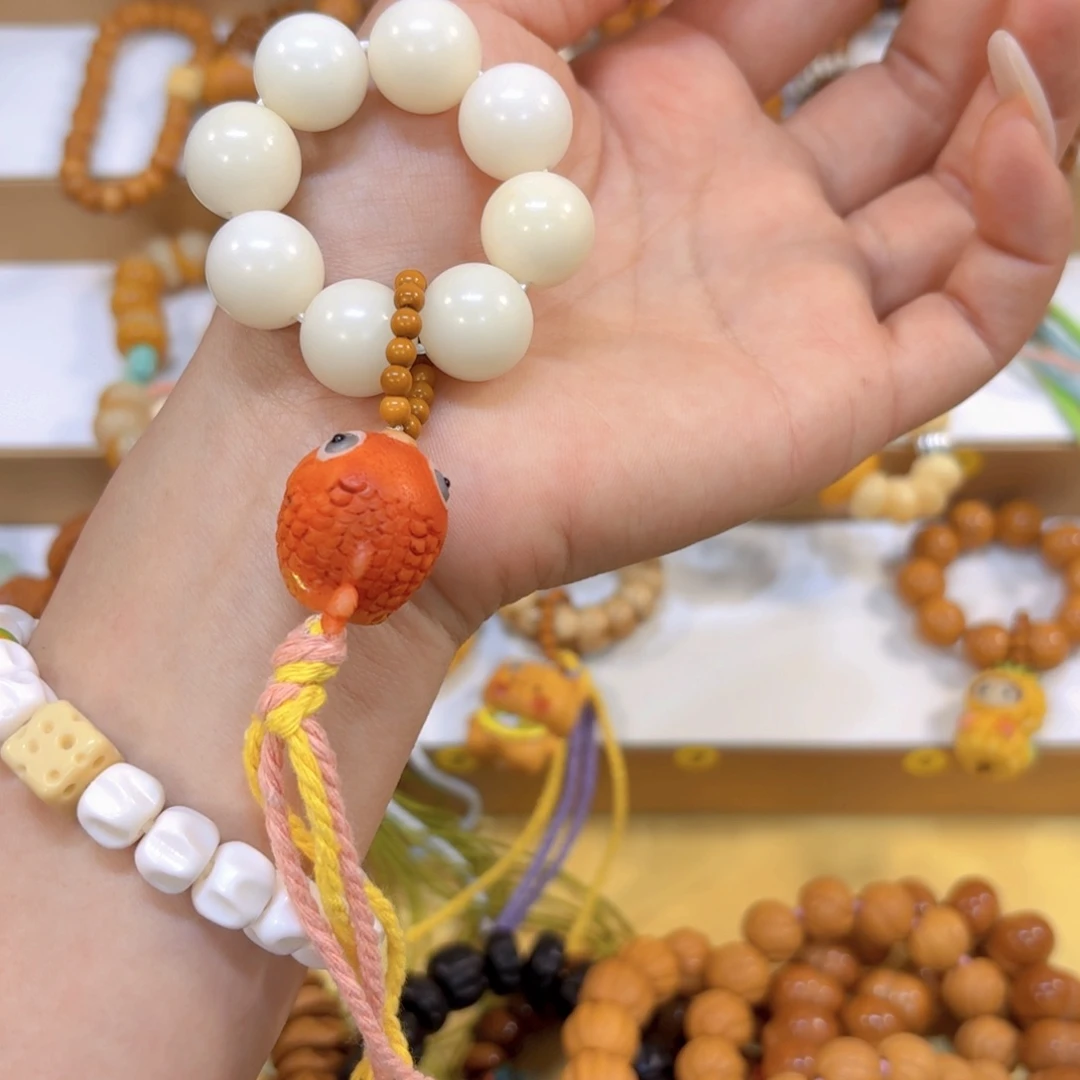 星月菩提手串大汤圆➕锦鲤