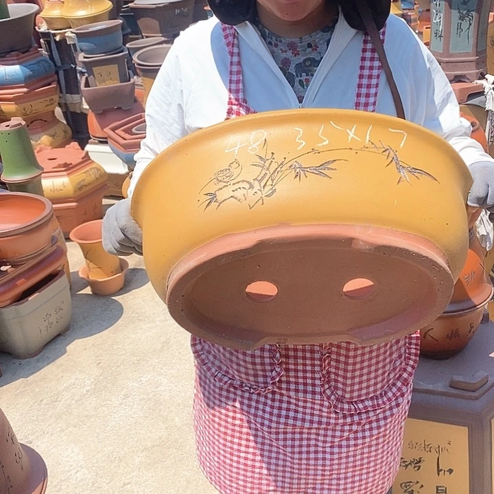 紫砂花盆紫砂花盆