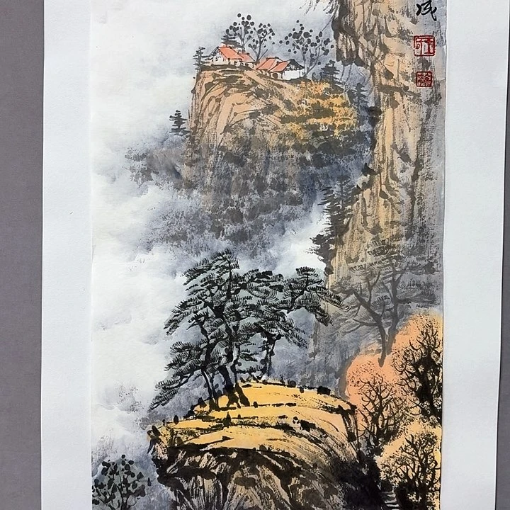 国画亲笔手绘放心去藏