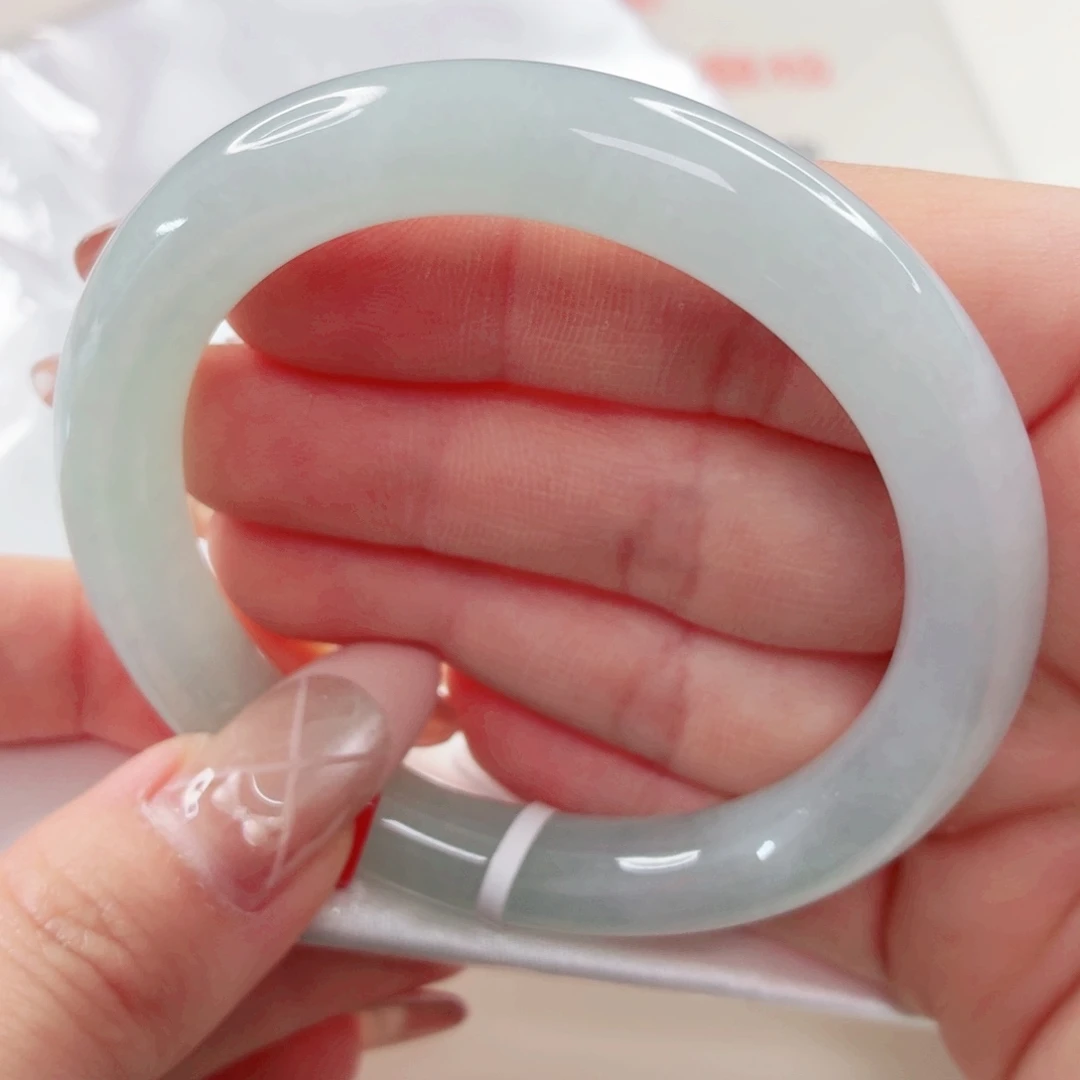 翡翠未镶嵌手镯53.6x356