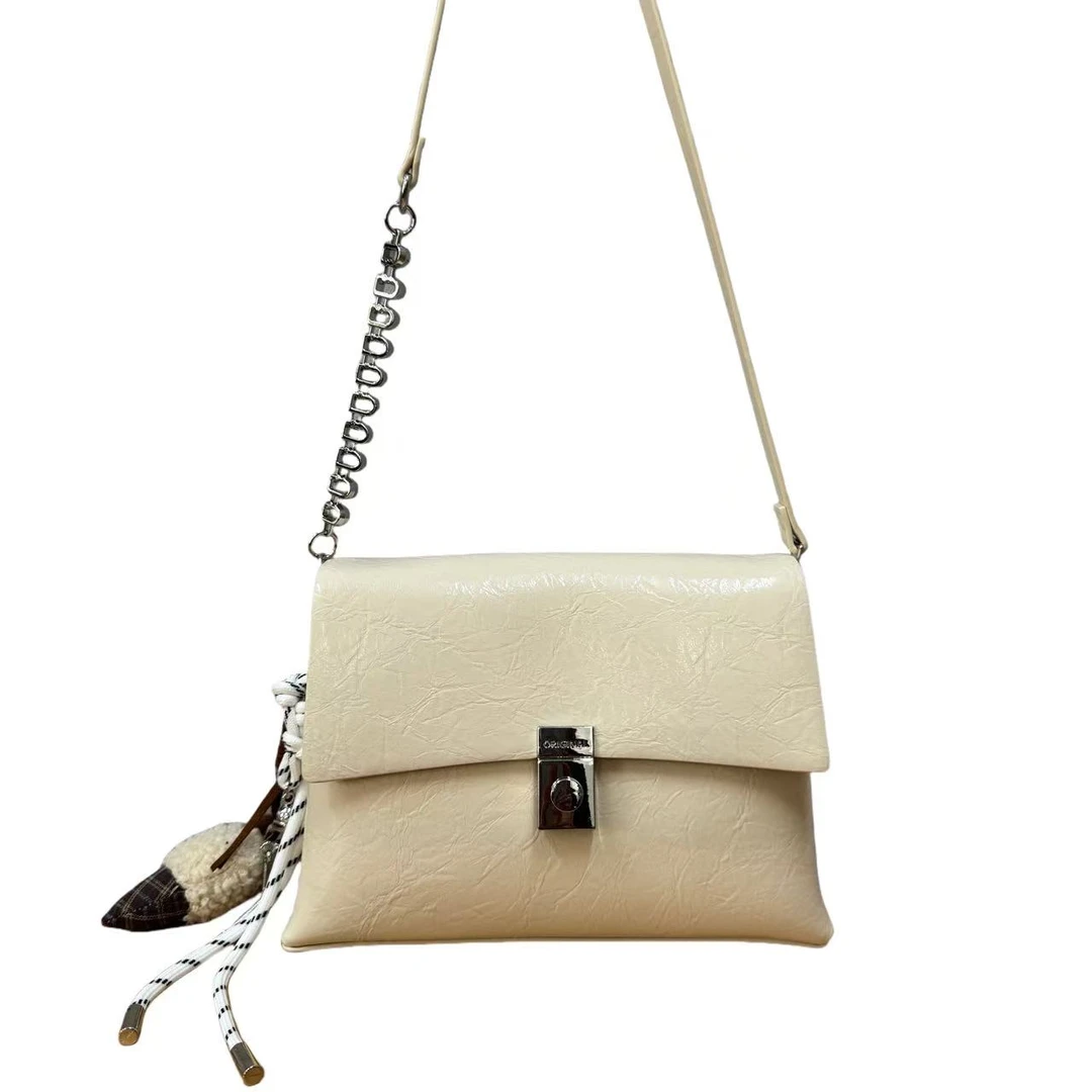 【佐伊甄选】QYX-9806-可可蛋奶轻奢女士经典小众斜挎斜跨包包