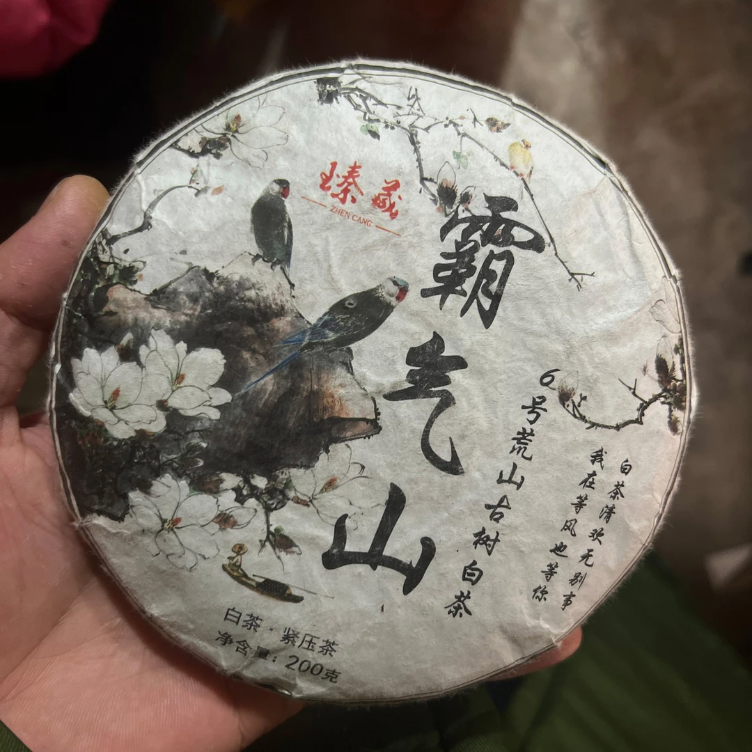 2024年古树春霸气山200克饼白茶  庞氏     2025.2.17直播（6)