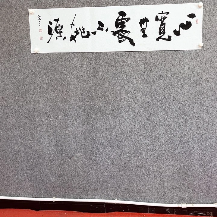 书法心宽无处书法作品