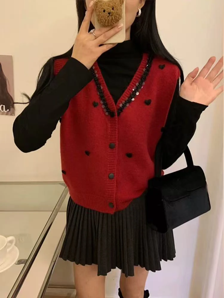 【肉总】新年站袍过年红可开衫单马甲