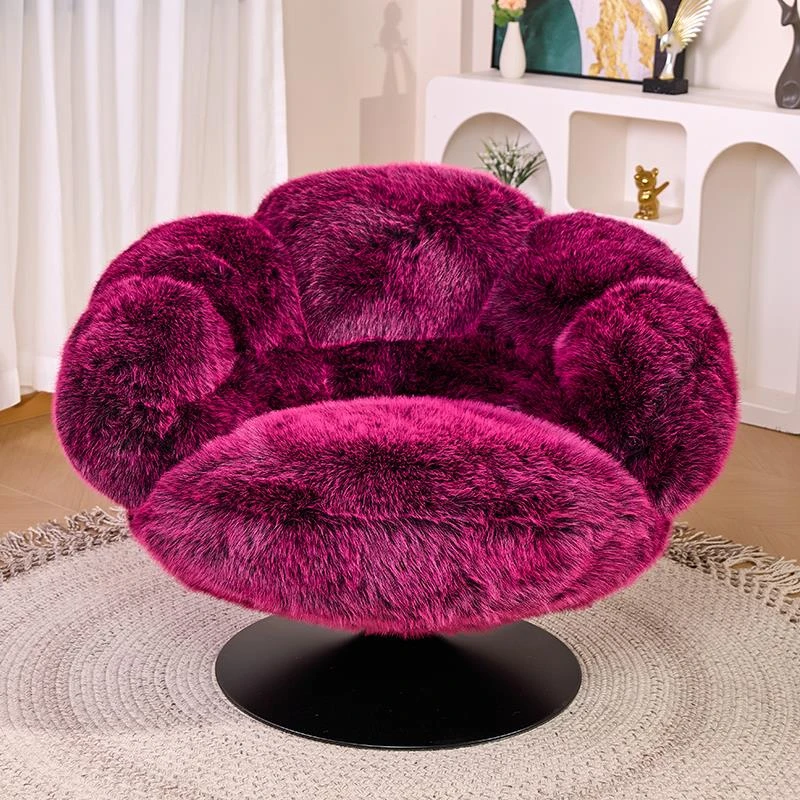 设计师熊掌沙发椅别墅客厅休闲椅艺术懒人沙发躺椅可旋转单人沙发