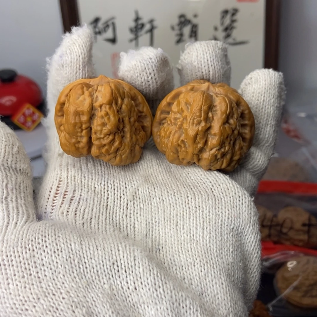 把件文玩核桃蛤蟆头全品无黄41尺寸