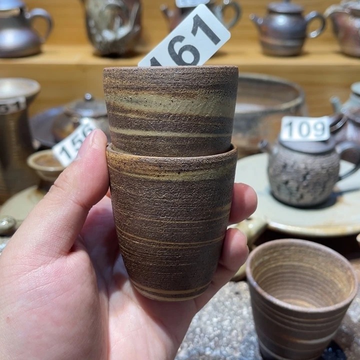 手工制作柴烧龙窑茶杯161