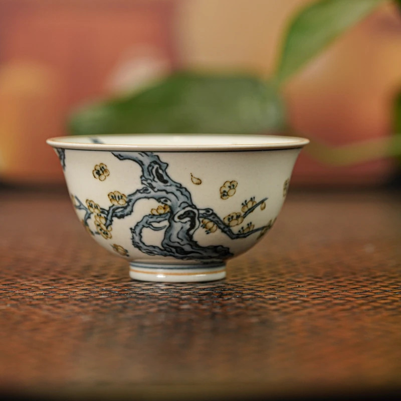 【墨舍名窑】一生一物梅花杯 ysyw31