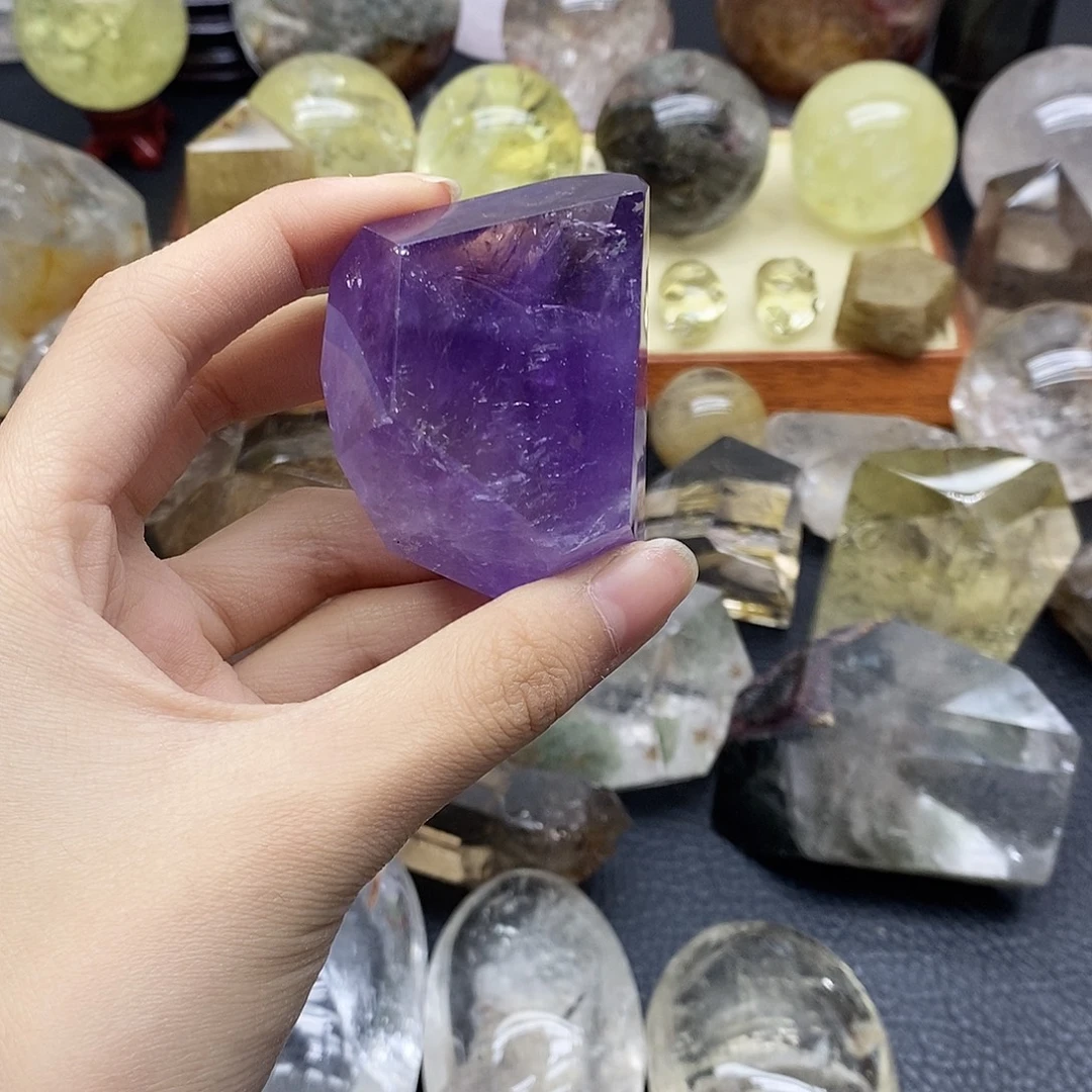 未镶嵌水晶珠宝半成品66水晶石