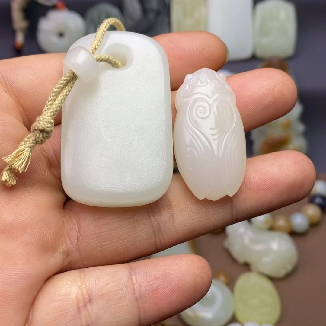 和田玉未镶嵌颈饰