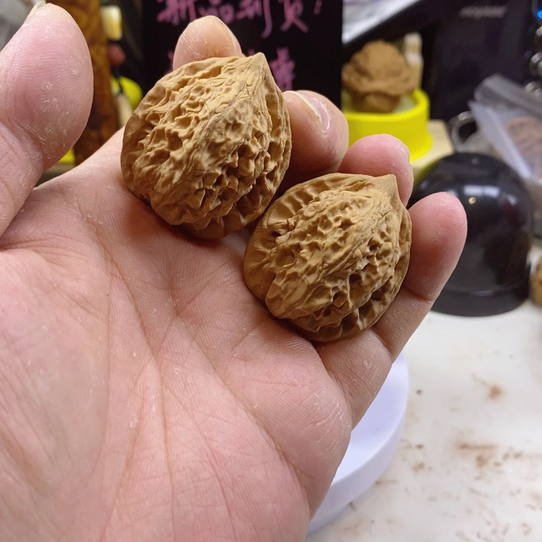 文玩核桃手把件35全品寿桃