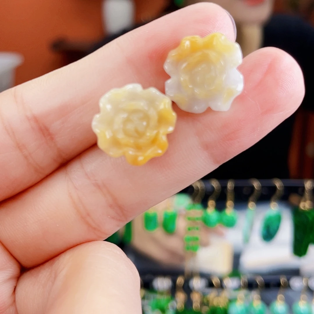 未镶嵌翡翠耳饰饰品