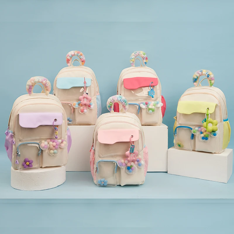 托米约翰2025新款大容量双肩防水学生减负书包二次元痛包DDL01