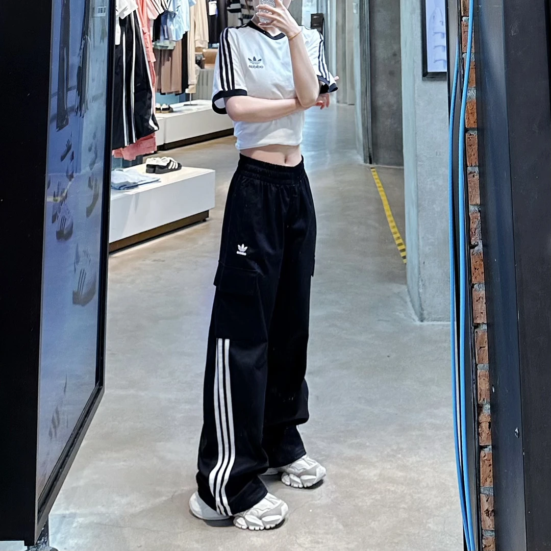 adidas阿迪达斯STRIPES CARGO纯棉工装运动裤 KE0469 JH3176