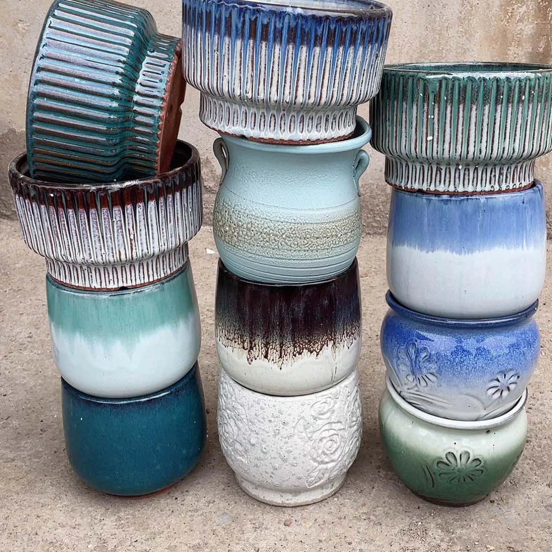 红陶王嫂花盆0211-228框