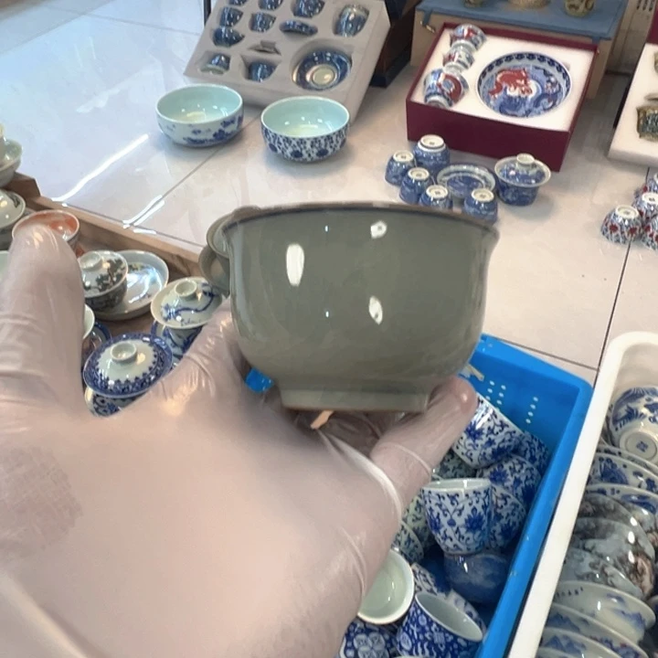 瓷片淘泥素胎如是杯主人杯