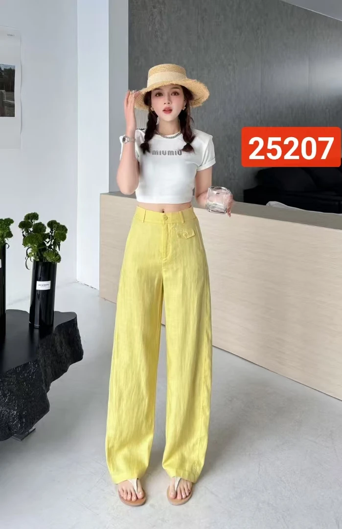 垂感直筒阔腿裤显瘦设计高腰休闲长裤女春夏薄款