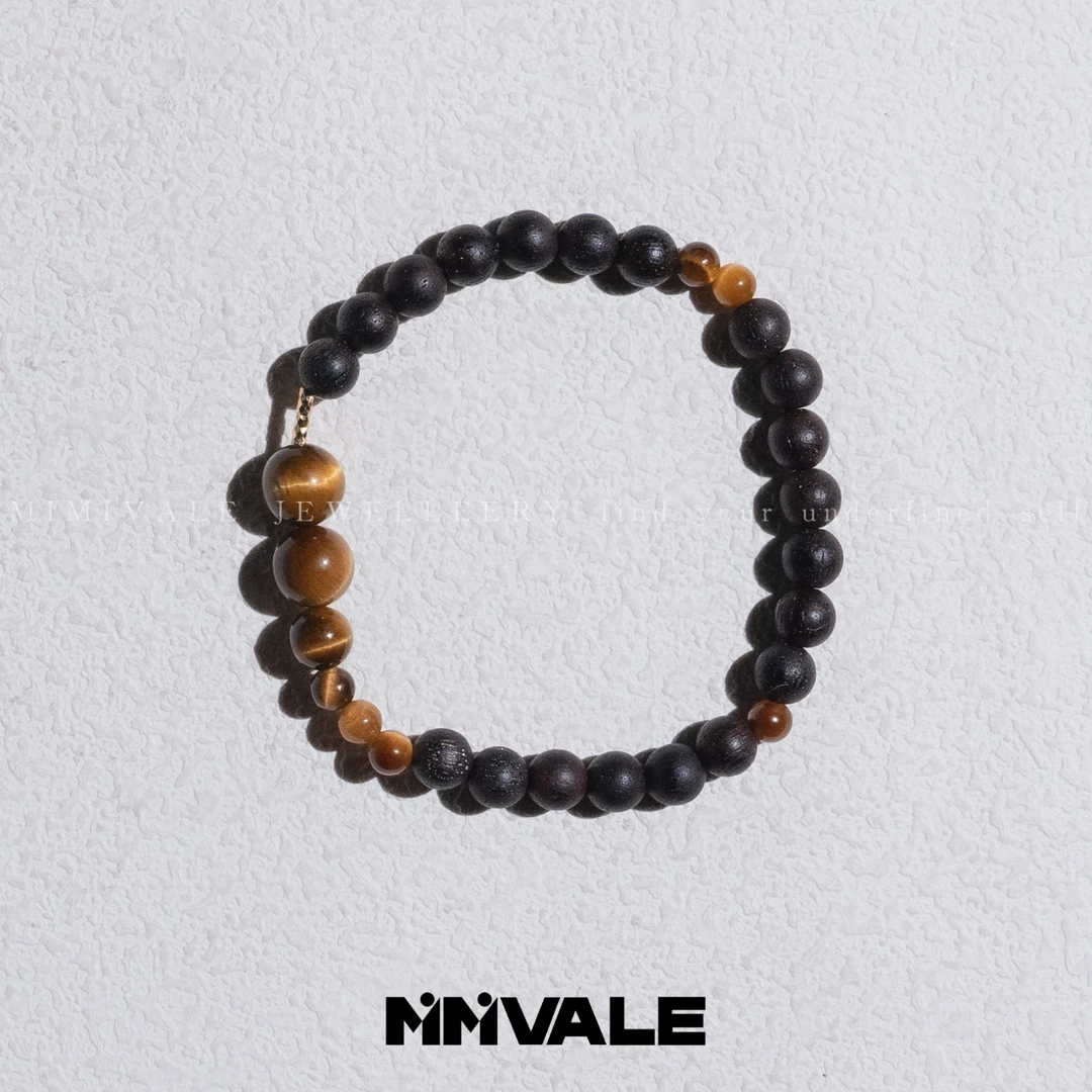 秘密山谷【虎虎】原创设计黄虎眼降真香手串MMSG8185