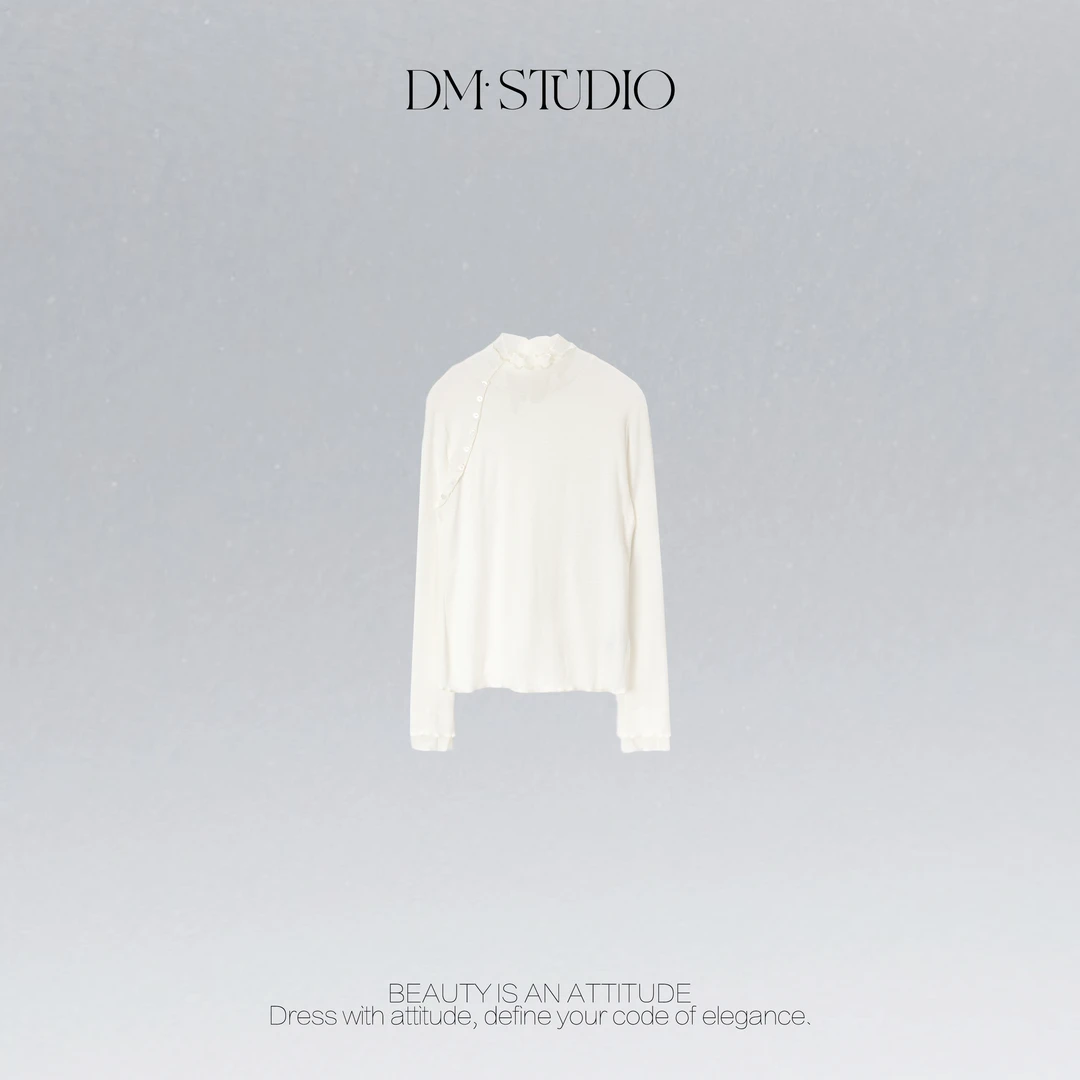 DEDM•STUDIO/极简风减龄气质百搭精致长袖上衣打底2511TX/62383