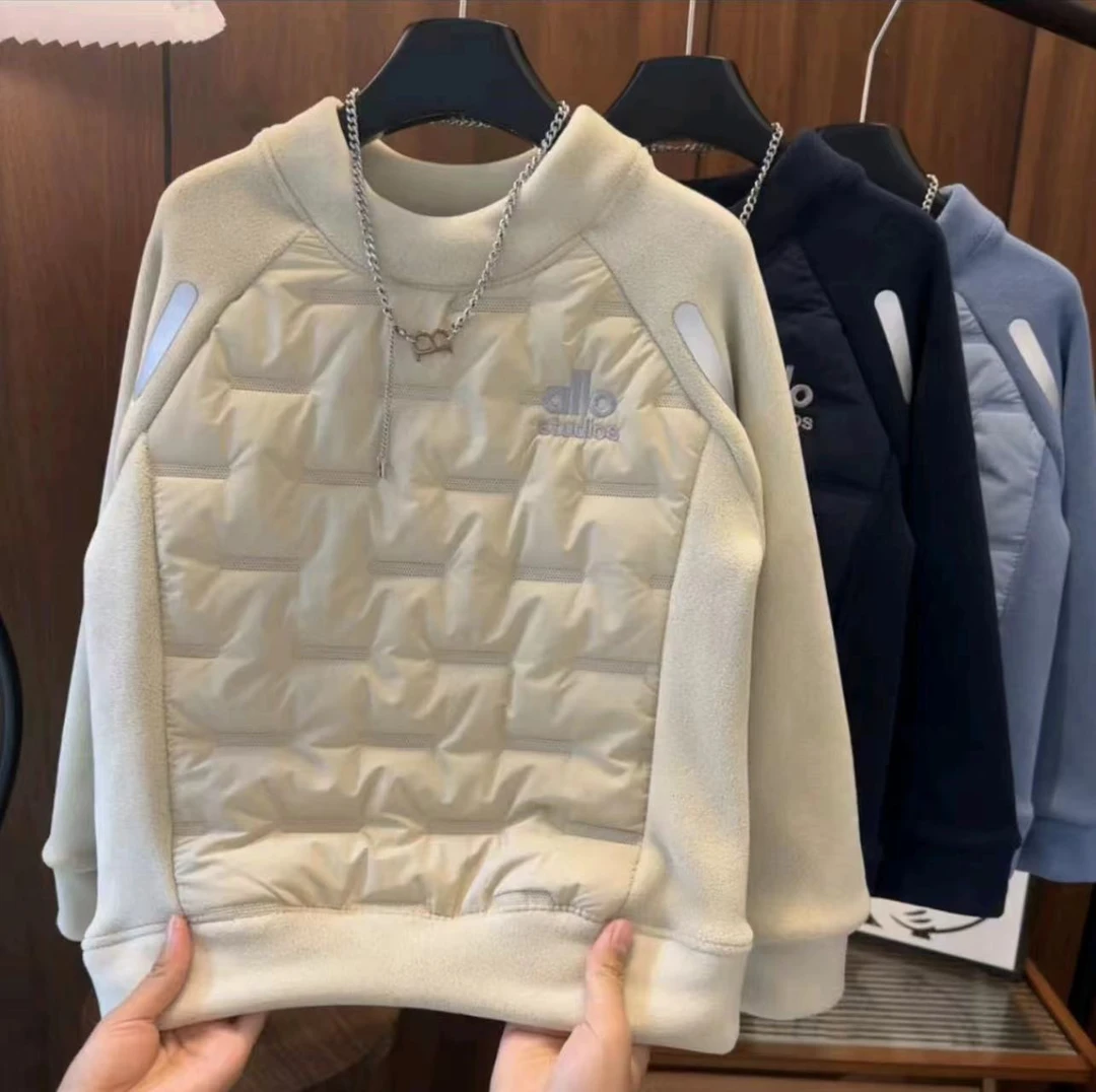 防风保暖～儿童秋冬校服神器奥粒绒拼接加棉时尚轻薄棉服