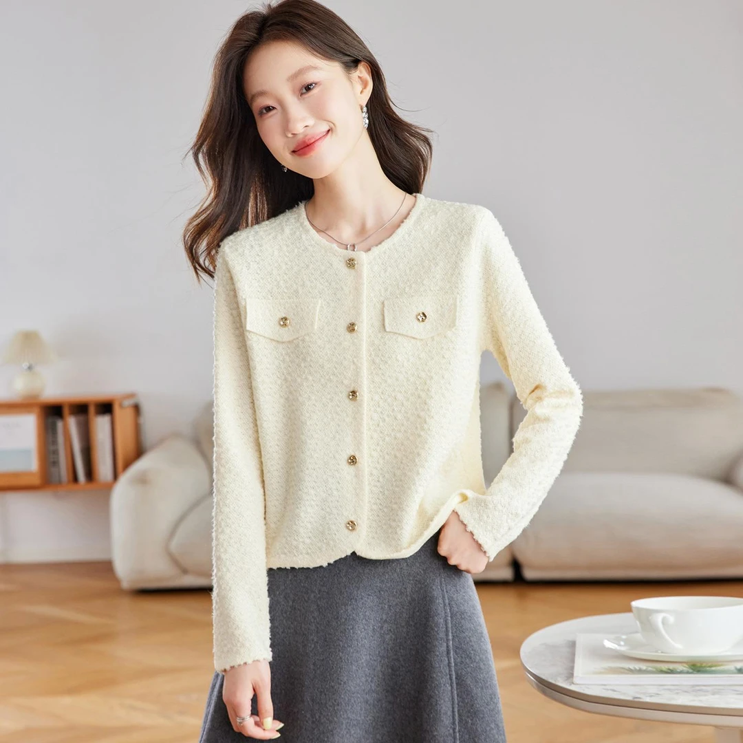 法芬图法式小香风外套女2025新款法式秋季穿搭短款今年流行上衣女