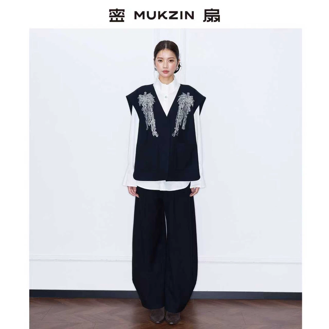 「破春风」//密扇新中式刺绣上衣套装M261JB10162705