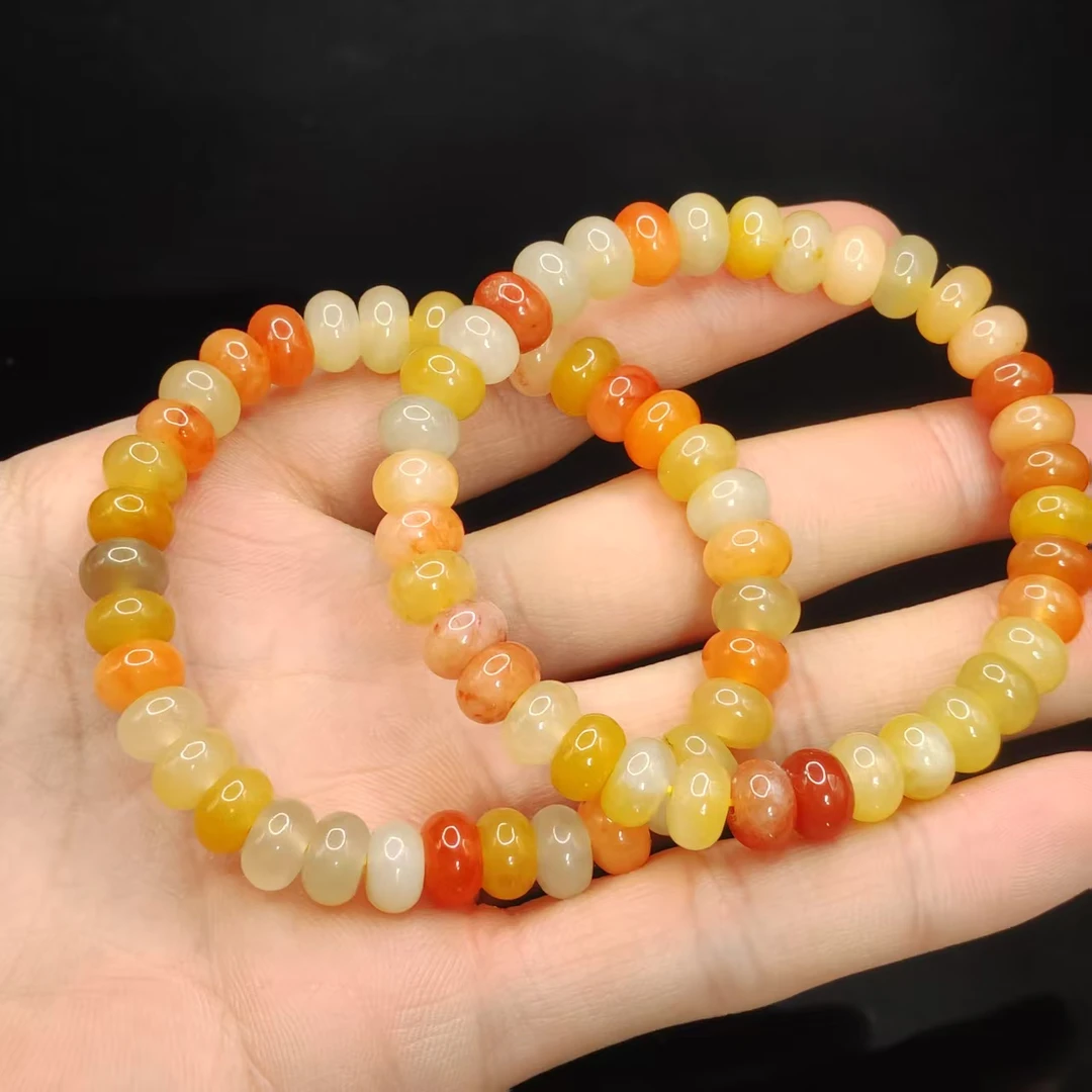 【龙龙严选】彩玉直切单圈手串【多样性发其一】约8mm