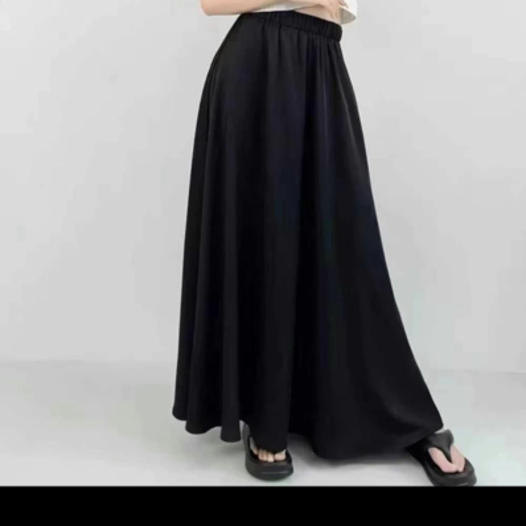 气质高腰垂感大摆半身裙显瘦遮胯长款春秋百搭女装