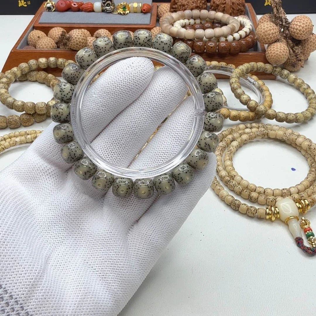 星月菩提手串2钻石青瓷石玉星月10左右单圈