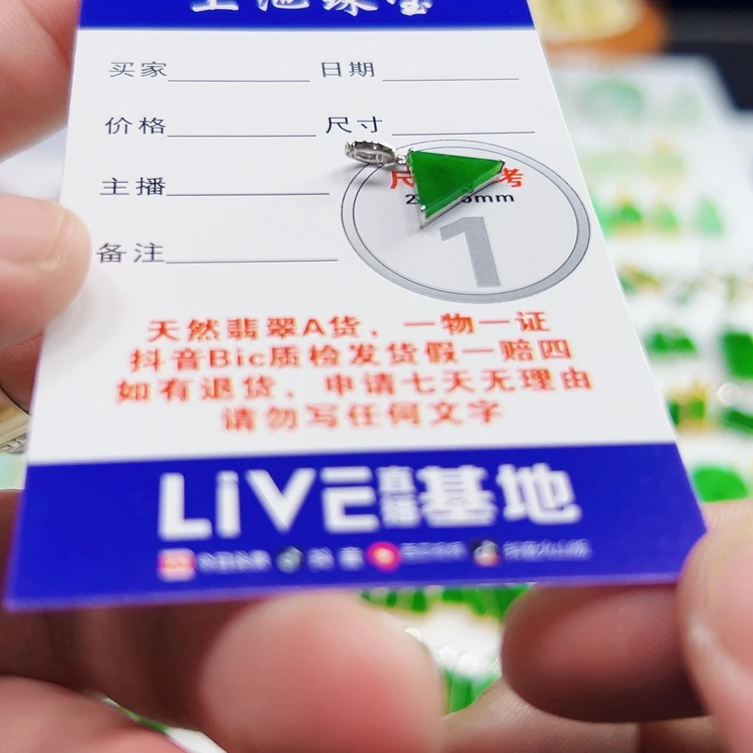 颈饰18K金镶嵌翡翠翡翠