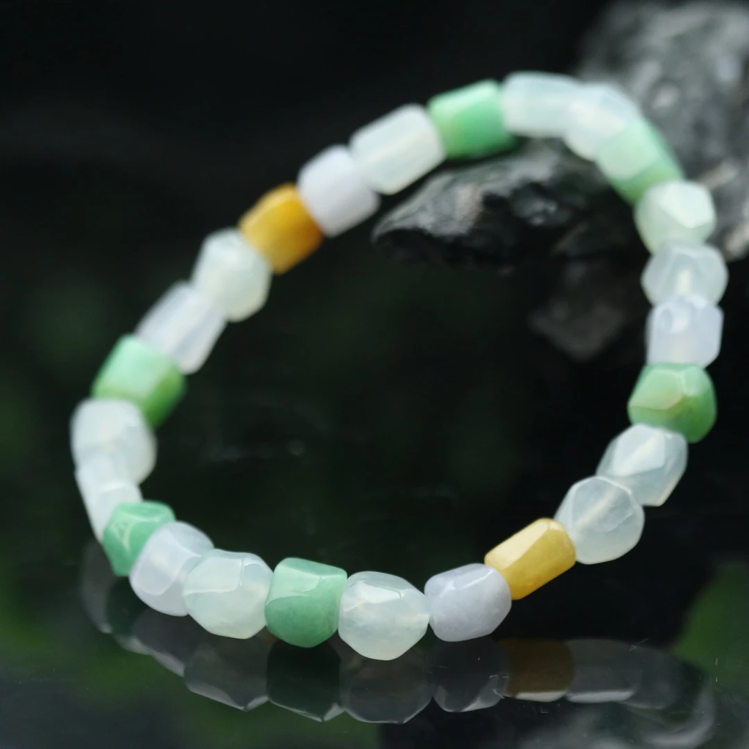 4天然缅甸翡翠A货手串/000266/上海嘉禾拍卖