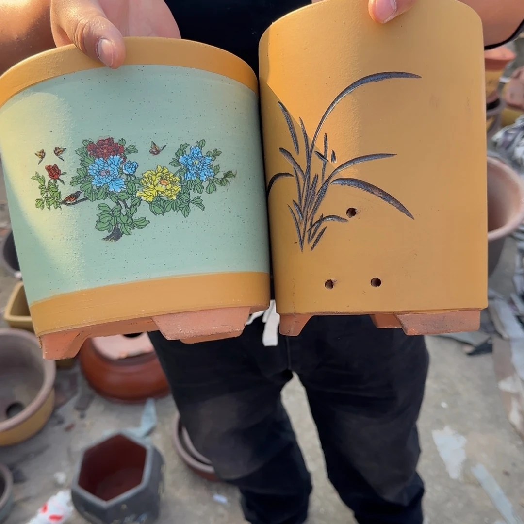 紫砂花盆瑕疵和瑕疵
