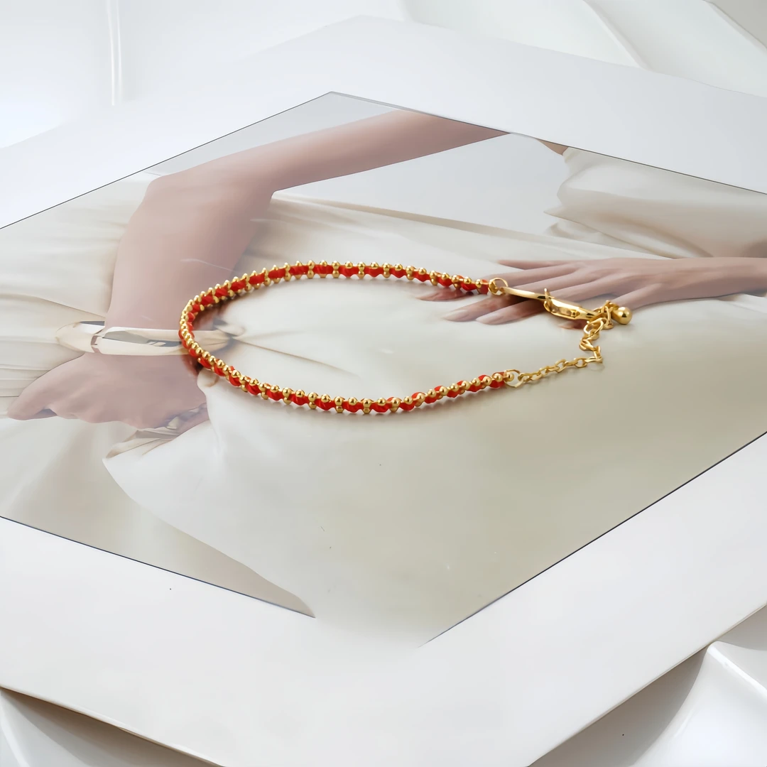 铜合金涤纶手链 手链9135链长16+5cm）