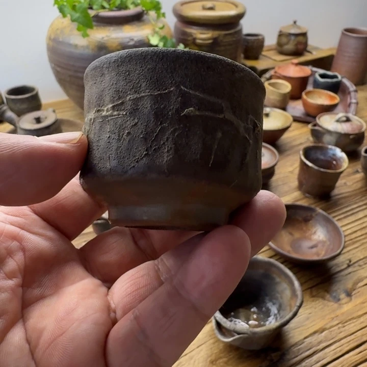 井上溪小备前烧主人杯
