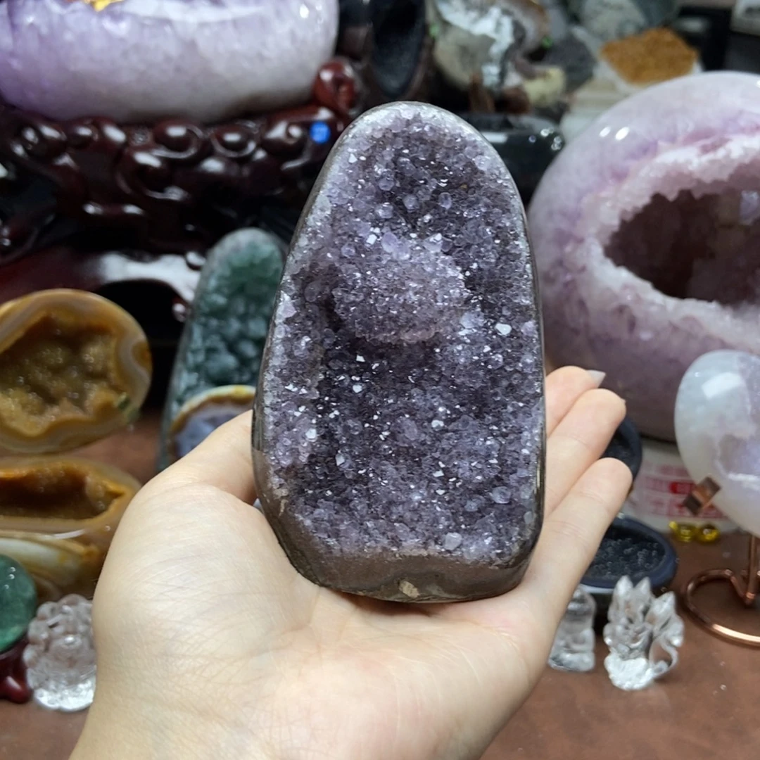 紫晶摆件未镶嵌水晶