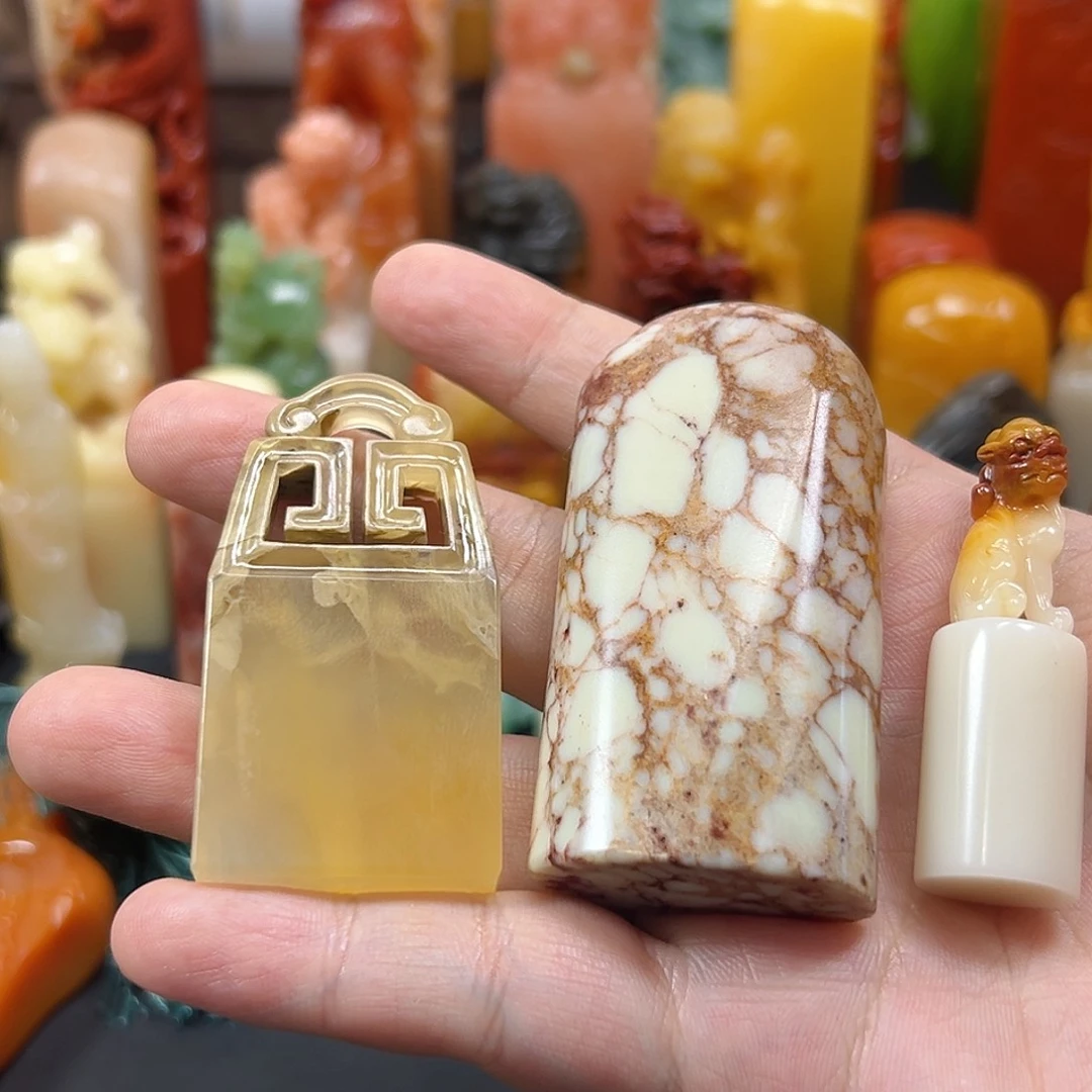 缘***来寿山石印石印章雕刻工艺