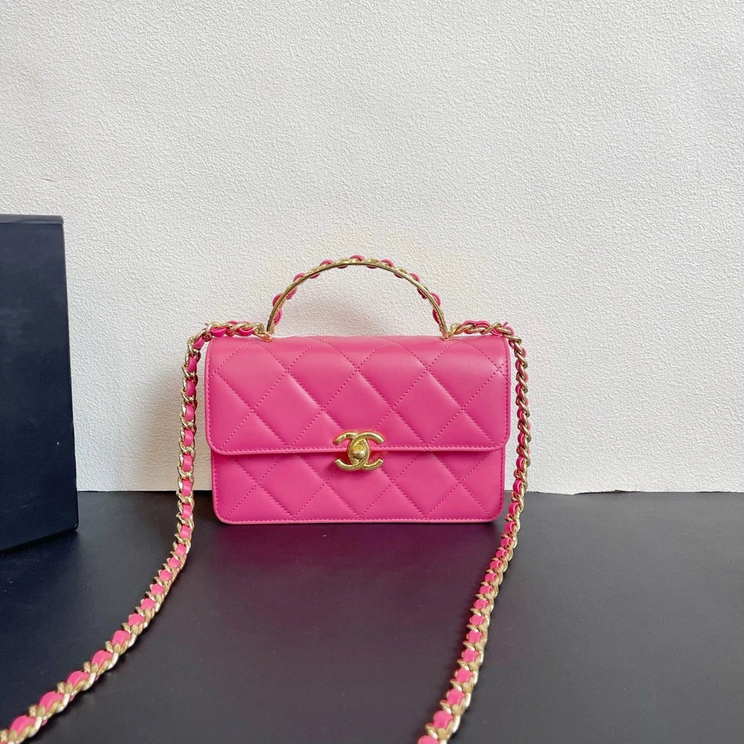 95新 Chanel/香奈儿 98新 奢总管/24b 手提口盖包/芯片