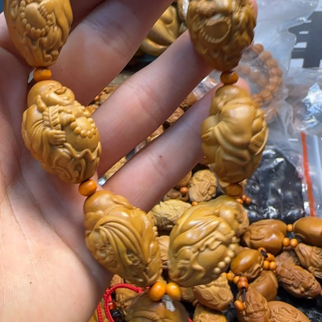 橄榄核手串/手链瑞兽弥勒