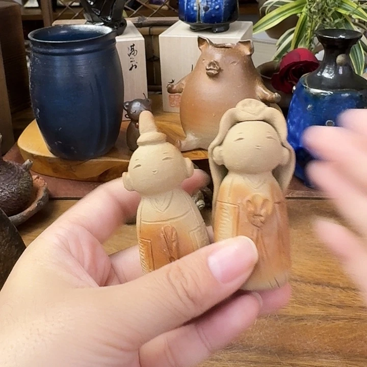 中居千鹤备前烧置物福利一口价