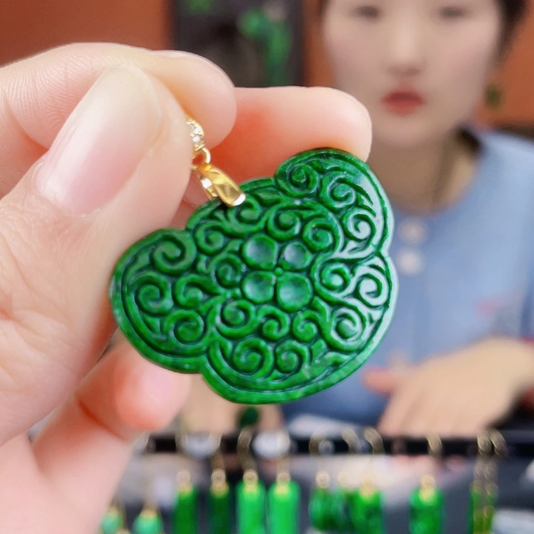 翡翠未镶嵌耳饰饰品