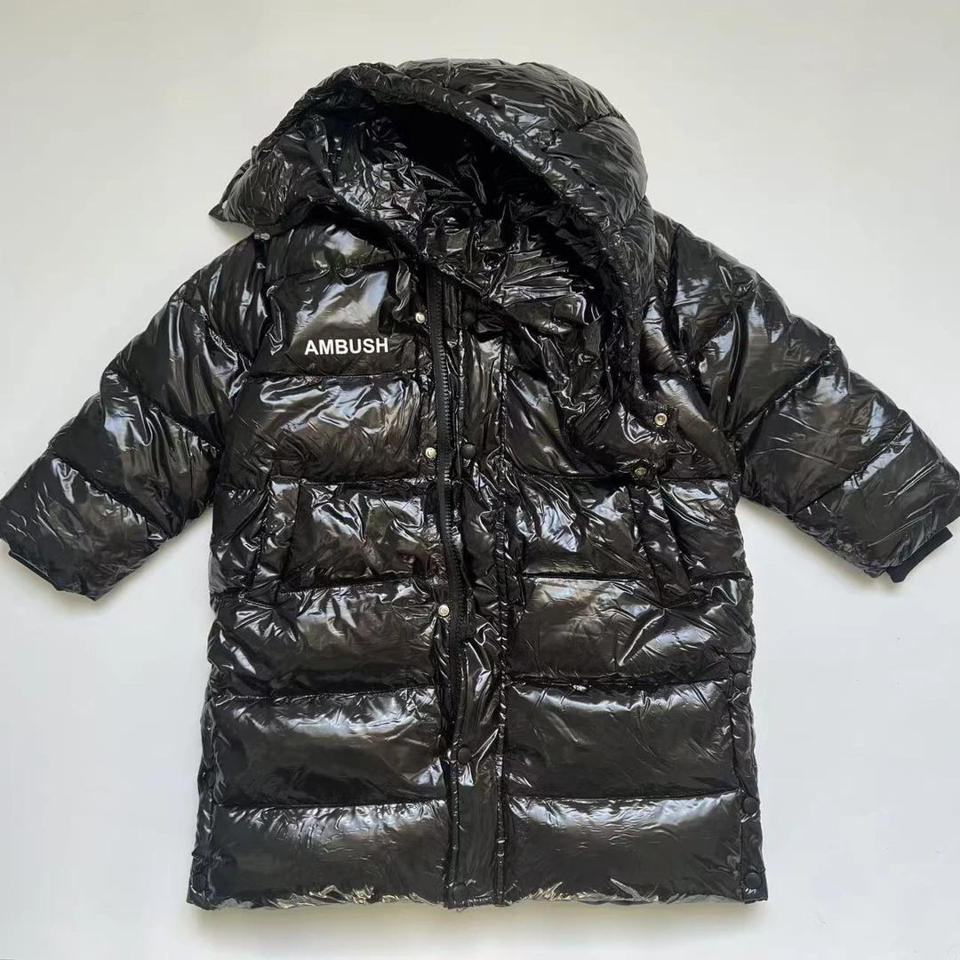 Y4950男童羽绒服洋气儿童长款厚保暖外套