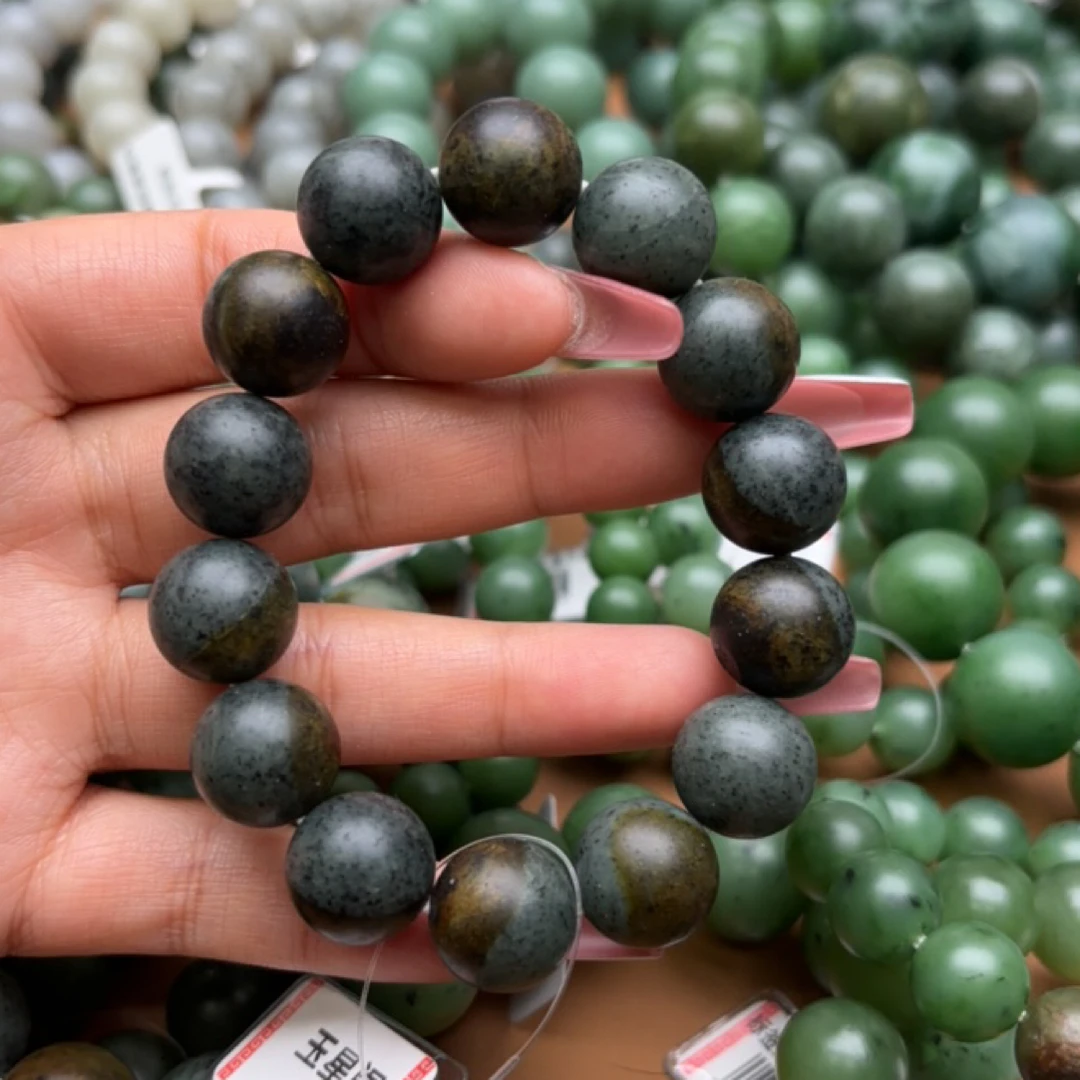 和田玉手串1228d拍一发一