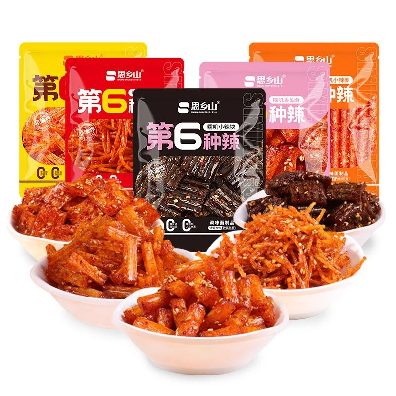 网红辣条第六种辣吃货麻辣零食办公室小包解馋休闲湖南爆辣零食
