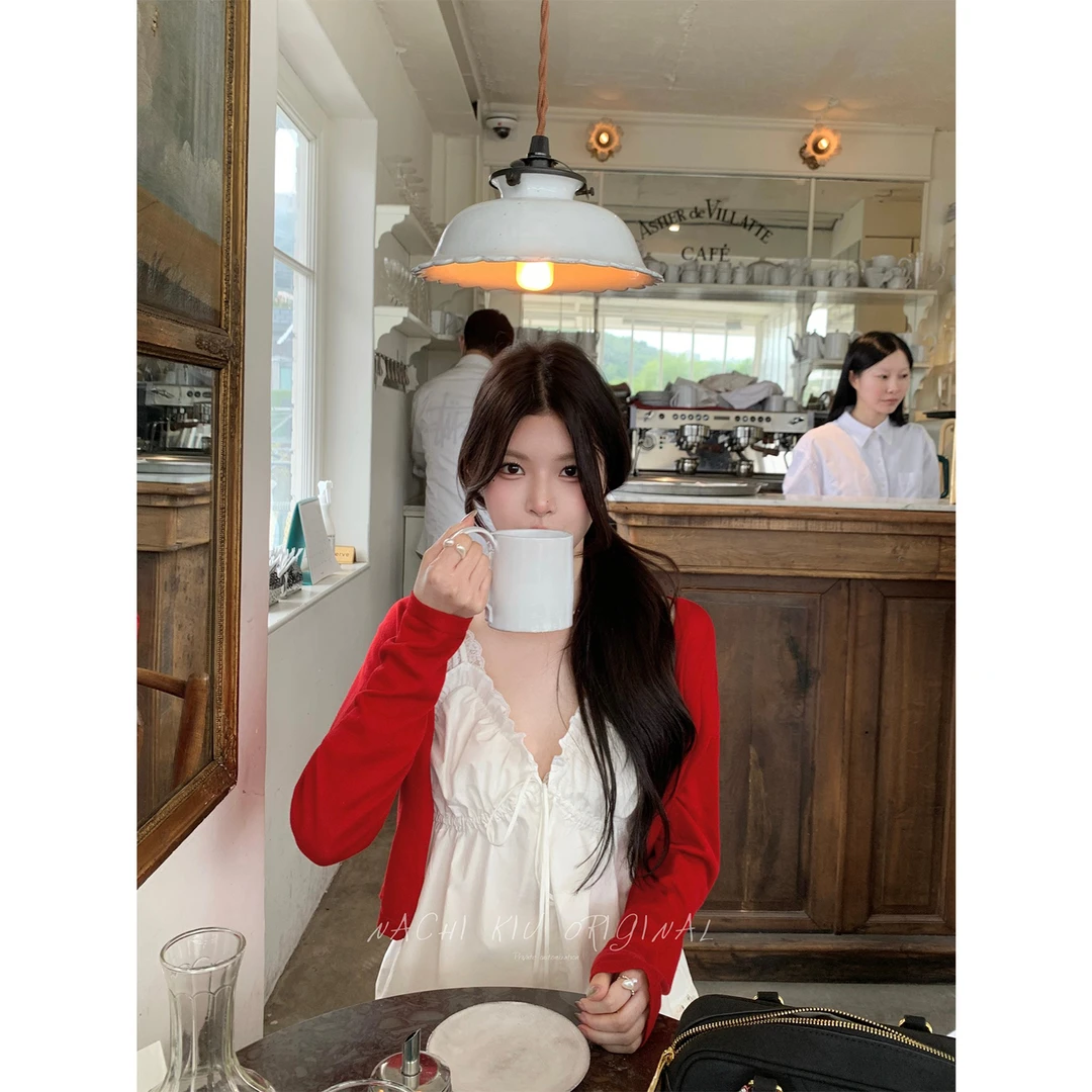 秋梨只 5/20 会呼吸的针织1oo 超透气自温亲肤软糯防晒开衫