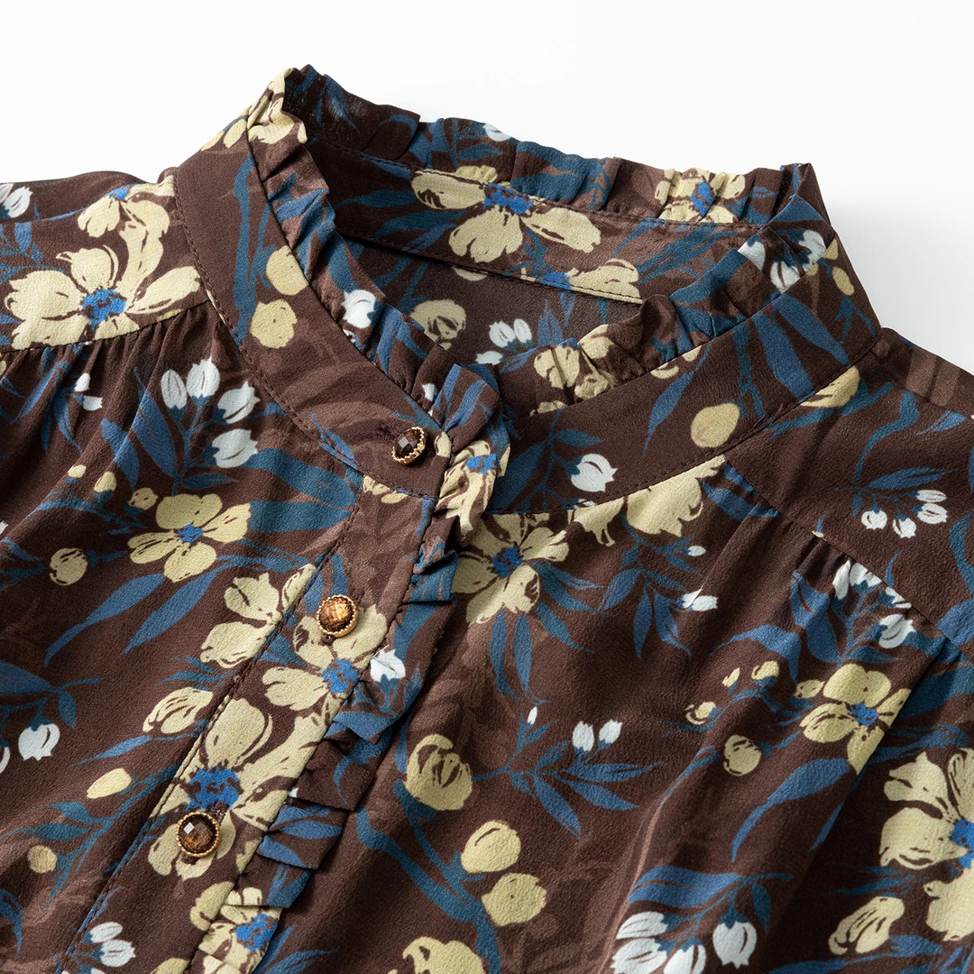 真丝印花连衣裙82501815