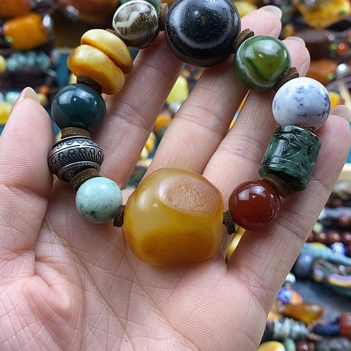 蜜蜡未镶嵌手串手串